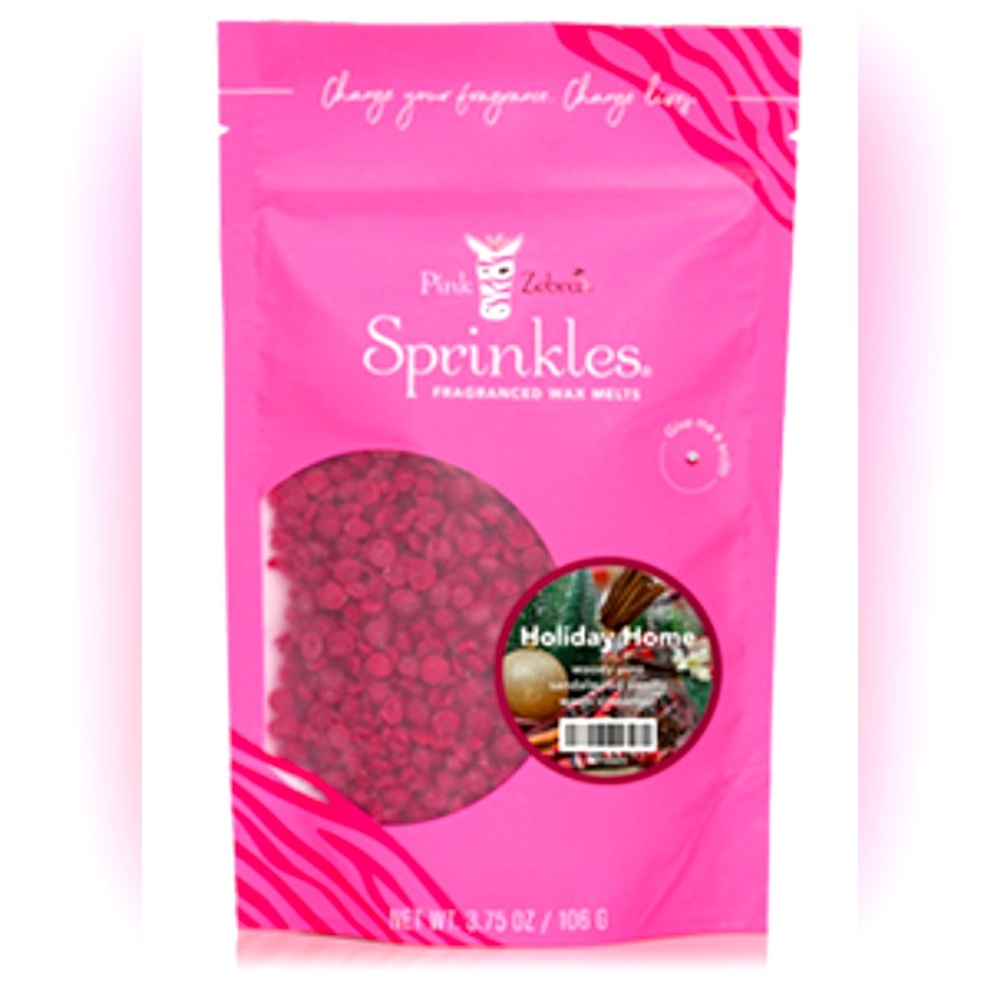 Pink Zebra Holiday Home Sprinkles